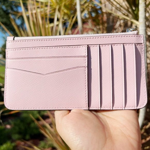 Kate Spade Large Slim Pink Multi Card Holder Wallet Case - Picture 3 of 3